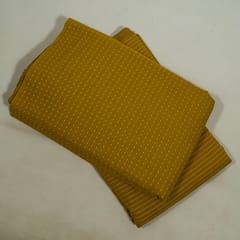 Mustard Color Cotton Dobby Fabric Set (5 Mtr.)