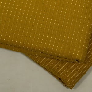 Mustard Color Cotton Dobby Fabric Set (5 Mtr.)