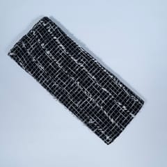 Black and White Color Cotton Jacquard Fabric