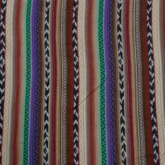 Multi Color Cotton Acrylic Jacquard Fabric