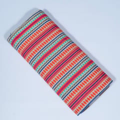 Multi Color Cotton Acrylic Jacquard Fabric