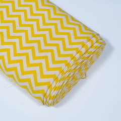 Yellow Color Cotton Jacquard Fabric