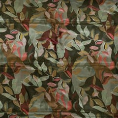 Multi Color Tissue Upada Silk Digital Printed Fabric