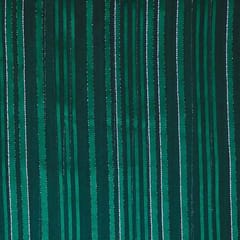 Green Stripes Printed Georgette Fabric