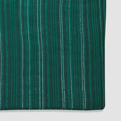 Green Stripes Printed Georgette Fabric