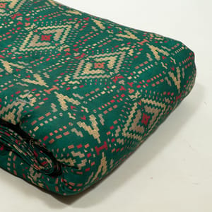 Green Color Viscose Pashmina Printed Fabric