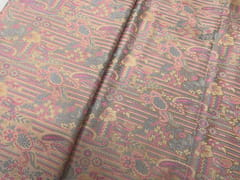 Light Peach Color Floral Resham Brocade Silk Fabric