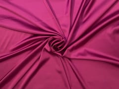 Magenta Pink Plain Armani Satin Lycra Fabric