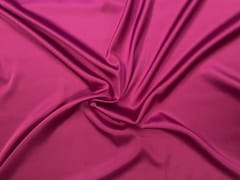 Magenta Pink Plain Armani Satin Lycra Fabric