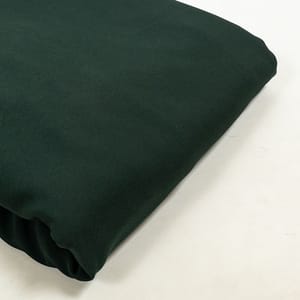 Bottle Green Color Banana Crepe Fabric