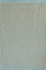 Sky Blue Color Net Embroidered Fabric