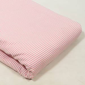 Pink Color Yarn Dyed Cotton Stripes Fabric