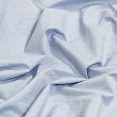 Sky Blue Color Cotton Chambrey Fabric